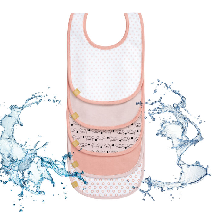 Waterproof baby bib pack