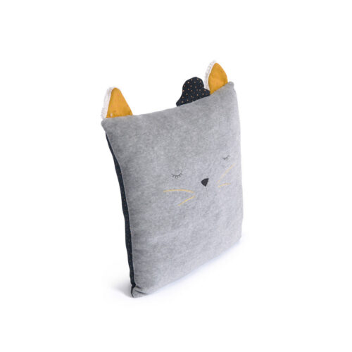 Light Gray Sleeping Cat Cushion