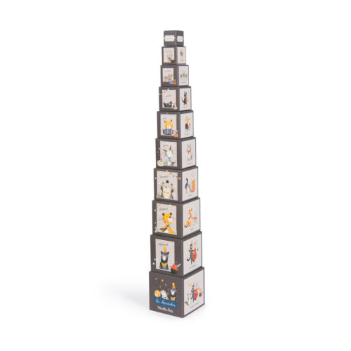 Stackable Cubes with Cats and Numbers