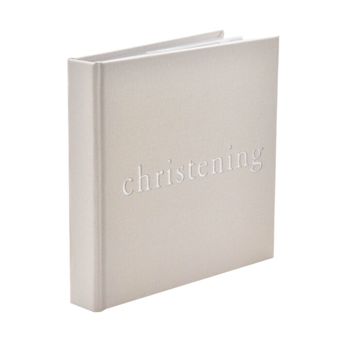 Linen Photo Album Christening