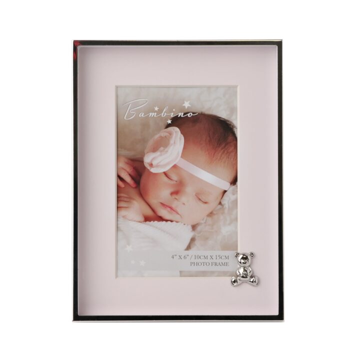 Photo frame Teddy pink