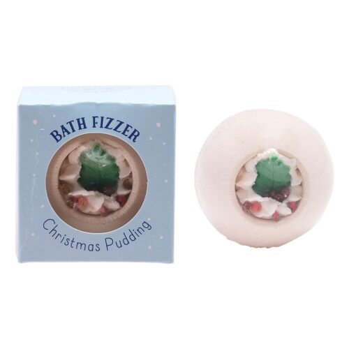 Christmas pudding bath fizzer