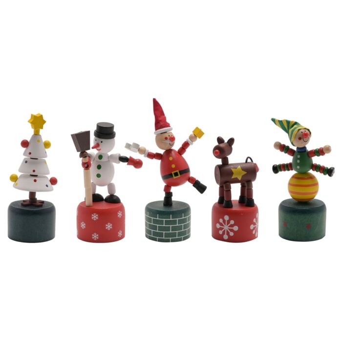 Christmas push puppets